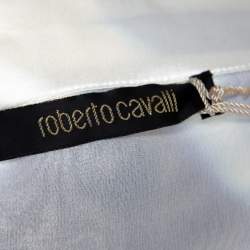 Pre Owned تنورة ماكسي روبرتو كافالي تاي داي شيفون مطبوع مقاس كبير (لارج)