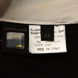 Pre Owned Roberto Cavalli Multicolor Abstract Printed Silk Sleeveless Top M