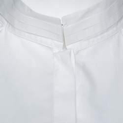 Pre Owned بلوزة روبرتو كافالي حافة دانتيل حلقة قطن بيضاء