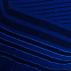 مملوكة مسبقًا Roberto Cavalli Blue Stretch Knit Asymmetric Hem Dress M