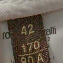 مملوكة مسبقًا Roberto Cavalli White & Purple Snake Print Denim Flared Jeans M