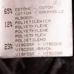 Pre Owned Roberto Cavalli Brown & Gold Denim Distressed Straight Leg Jeans M