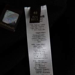 Pre Owned Roberto Cavalli Black Wool Knit Circle Cardigan L