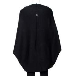 Pre Owned Roberto Cavalli Black Wool Knit Circle Cardigan L