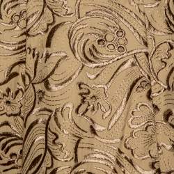 Pre Owned Roberto Cavalli Beige Embroidered Cotton Pleated Mini Skirt S