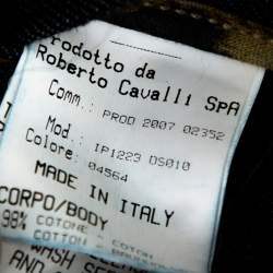 Pre Owned Roberto Cavalli Indigo Dark Wash Denim Tapered Jeans M