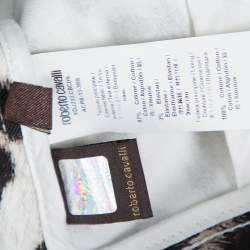 Pre Owned Roberto Cavalli Brown/Pink Ombre Animal Print Cotton Flare Leg Jeans S