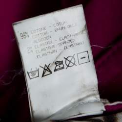 مملوكة مسبقًا تنورة ماكسي روبرتو كافالي دينم وردي بحزام واسع مقاس متوسط - ميديوم