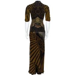 Pre Owned Roberto Cavalli Multicolor Prink Top and Skirt Set S