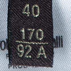 Pre Owned Roberto Cavalli Blue Stretch Jersey Top S