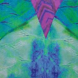 Pre Owned Roberto Cavalli Multicolor Silk Kaftan Dress M