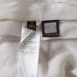 Pre Owned تنورة ماكسي روبرتو كافالي حرير مطبوع نقشة جلد الثعبان متعدد الألوان مقاس كبير - لارج