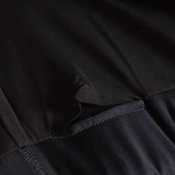 مملوكة مسبقًا Roberto Cavalli Black Knit Ruffled Maxi Wrap Dress S