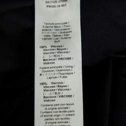 مملوكة مسبقًا Roberto Cavalli Black Knit Ruffled Maxi Wrap Dress S