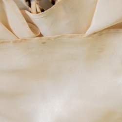 Pre Owned فستان روبرتو كافالي ماكسي رقبة حمالات حرير ساتان مطبوع نقشة الفهد بيج مقاس وسط (ميديوم) 