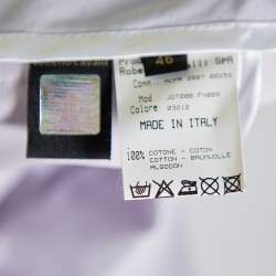 Pre Owned Roberto Cavalli Lavender Cotton Bootcut Trousers L