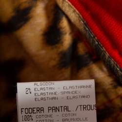 Pre Owned Roberto Cavalli Red Denim Bootcut Jeans L