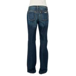 Pre Owned بنطلون جينز روبرتو كافالي دينم أزرق كحلي قصة مستقيمة مقاس كبير جدًا - إكس لارج