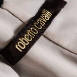 Pre Owned Roberto Cavalli Multicolor Printed Knit Paneled Sleeveless Maxi Dress M