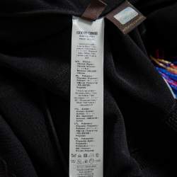 Pre Owned Roberto Cavalli Multicolor Knit Fringed Maxi Dress M