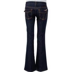 Pre Owned بنطلون جينز روبرتو كافالي بوتكات دنيم كحلي مقاس صغير