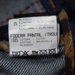 Pre Owned بنطلون جينز روبرتو كافالي بوتكات دنيم كحلي مقاس صغير