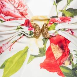 مملوكة مسبقًا كاميسول روبرتو كافالي تريكو كريمي مورد رقبة وراسع مقاس متوسط - ميديوم