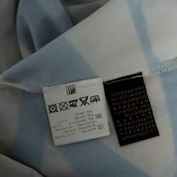 مملوكة مسبقًا Roberto Cavalli Yellow & Black Abstract Printed Jersey Ruched Midi Dress M