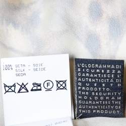 Pre Owned Roberto Cavalli Beige Leopard Print Silk Belted Dress S