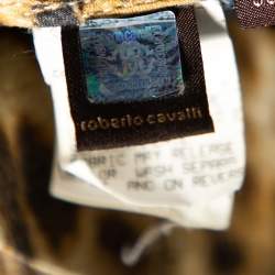 Pre Owned بنطلون جينز روبرتو كافالي دينم أزرق نمط باهت مقاس صغير - سمول