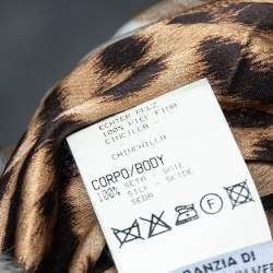 Pre Owned جاكيت روبرتو كافالي مبطن حرير أسود تفاصيل ياقة فرو مقاس صغير - سمول 