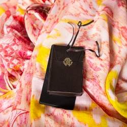 Pre Owned Roberto Cavalli Pink Printed Embellished Neck Kaftan Dress M 