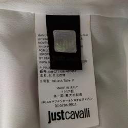 Just Cavalli Multicolor Printed Jersey Cutout Detail Sleeveless Midi Dress S