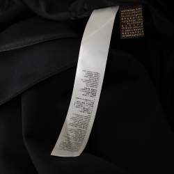 Pre Owned Roberto Cavalli Black & Animal Print Silk & Wool Sleeveless Dress M 