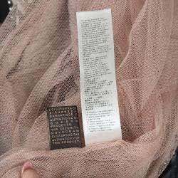 Pre Owned Roberto Cavalli Beige Embellished Sleeveless Top S