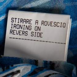 Pre Owned Roberto Cavalli Multicolored Printed Silk & Jersey Halter Neck Top, Shirt & Mini Skirt Set S