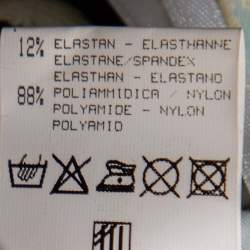 Pre Owned Roberto Cavalli Multicolored Printed Silk & Jersey Halter Neck Top, Shirt & Mini Skirt Set S