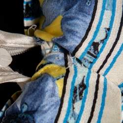 Pre Owned Roberto Cavalli Multicolored Printed Silk & Jersey Halter Neck Top, Shirt & Mini Skirt Set S