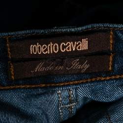 مملوكة مسبقًا Roberto Cavalli Blue Denim Jeans M
