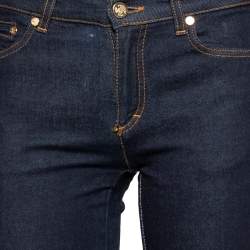 Pre Owned بنطلون جينز روبيرتو كافاللي دنيم أزرق داكن مقاس صغير - سمول