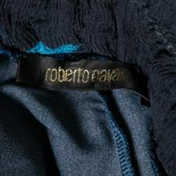 Pre Owned Roberto Cavalli Multicolor Printed Jersey Midi Dress S