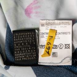 Pre Owned Roberto Cavalli Multicolor Printed Jersey Midi Dress S