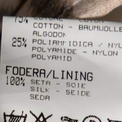 Pre Owned Roberto Cavalli White Velvet Hooded Sweatshirt M