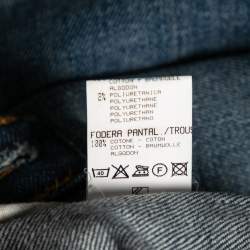 Pre Owned بنطال جينزممزق واسع روبيرتو كافاللي دنيم أزرق مقاس صغير - سمول