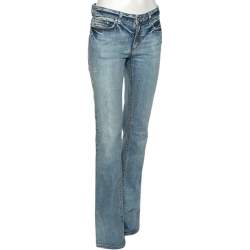 Pre Owned Roberto Cavalli Blue Faded Effect Denim Straight Leg Jeans M