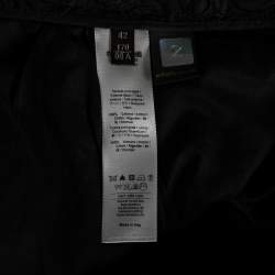 Roberto Cavalli Black Cutwork Cotton Shorts M
