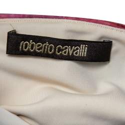 Pre Owned Roberto Cavalli Multicolor Printed Jersey Sleeveless Sheath Dress M