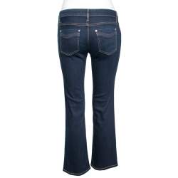 Pre Owned Roberto Cavalli Blue Denim Straight Pants M