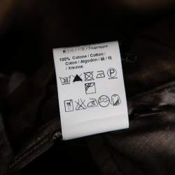 Pre Owned Roberto Cavalli Olive Green Cotton Straight Pants M