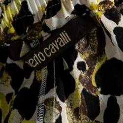 Pre Owned Roberto Cavalli Multicolor Printed Silk Shorts M